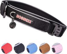 Load image into Gallery viewer, DOGNESS Classic Collar and Leash Sets Adjustable Lengths Soft Cotton for Dogs
