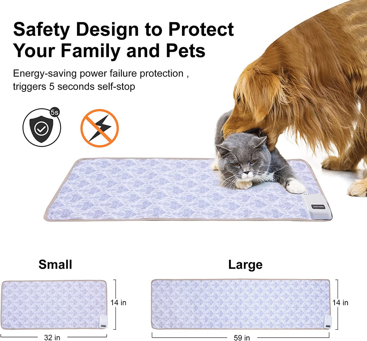 Dogness Training Cat And Dog Activity Mat Safety Room Deterrent