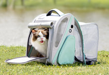 Load image into Gallery viewer, DOGNESS Expandable Cat Carrier Backpack Dog Backpack Carrier  Hold Pets Up to 13.2 Lbs