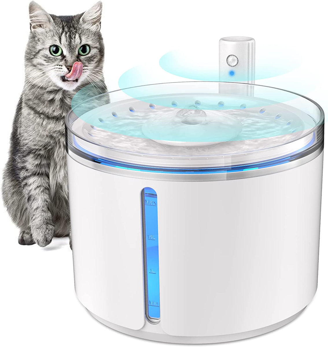 DOGNESS 74oz 2.2L Motion Sensor Portable Water Fountain for