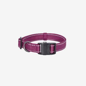 DOGNESS Webbing Collar - Nylon Webbing Adjustable, Soft and Smooth Dog Collars with Quick Release Buckle