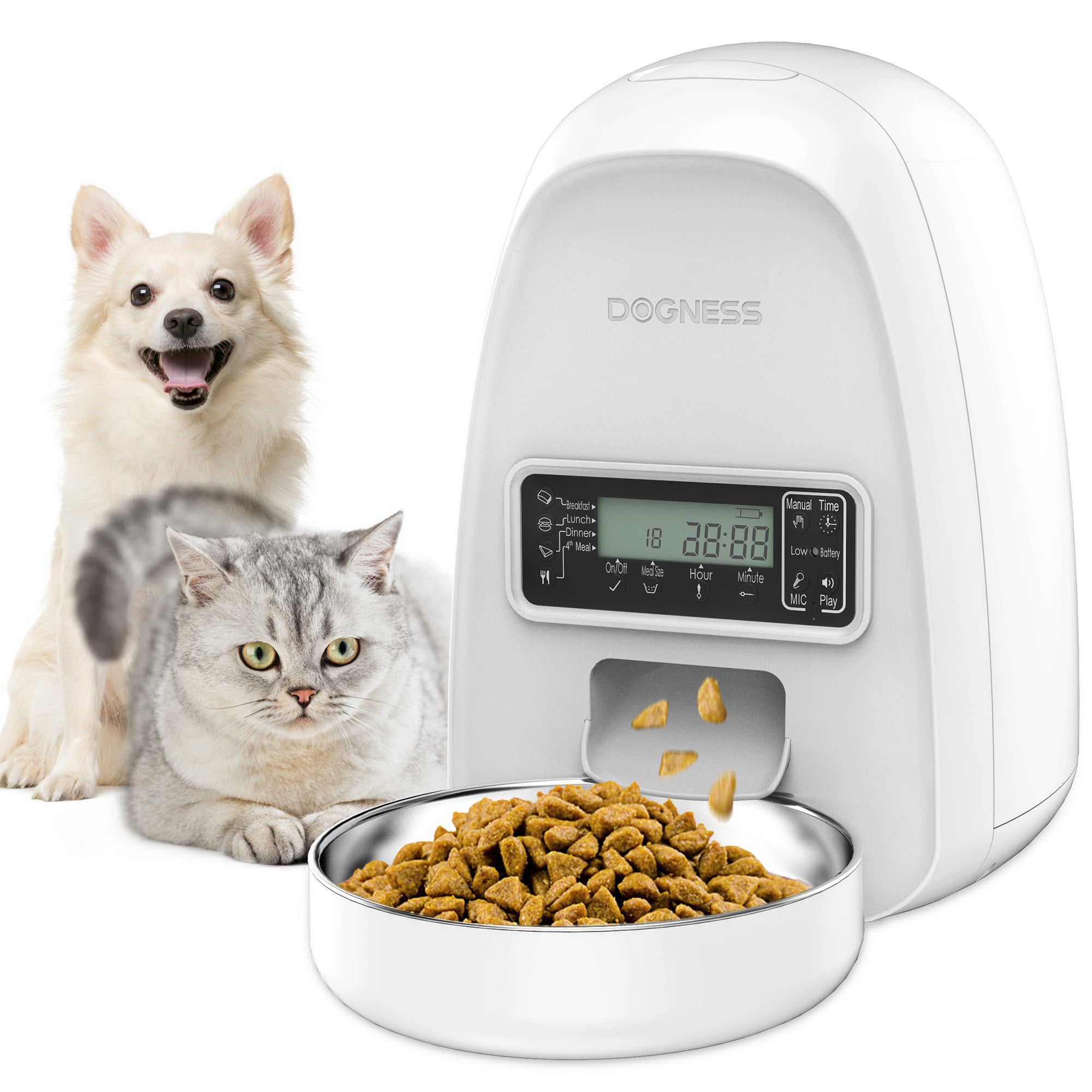 Automatic Dog Feeder Timing Smart Control Multifunctional