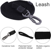 Load image into Gallery viewer, DOGNESS Comfortable Pet Collar and Leash Sets Soft Cotton, for Dogs Training, Walking, Running