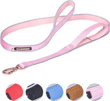 Load image into Gallery viewer, DOGNESS Classic Collar and Leash Sets Adjustable Lengths Soft Cotton for Dogs