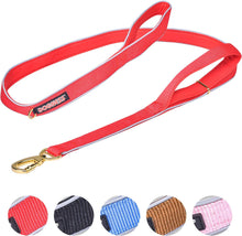 Load image into Gallery viewer, DOGNESS Classic Double Handle Dog Leash Soft Padded Reflective Nylon