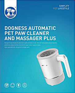 DOGNESS Automatic Dog Paw Cleaner PLUS  Portable Paw Cleaner Cup for Medium to Large Dogs