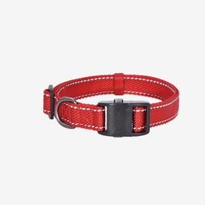 DOGNESS Webbing Collar - Nylon Webbing Adjustable, Soft and Smooth Dog Collars with Quick Release Buckle