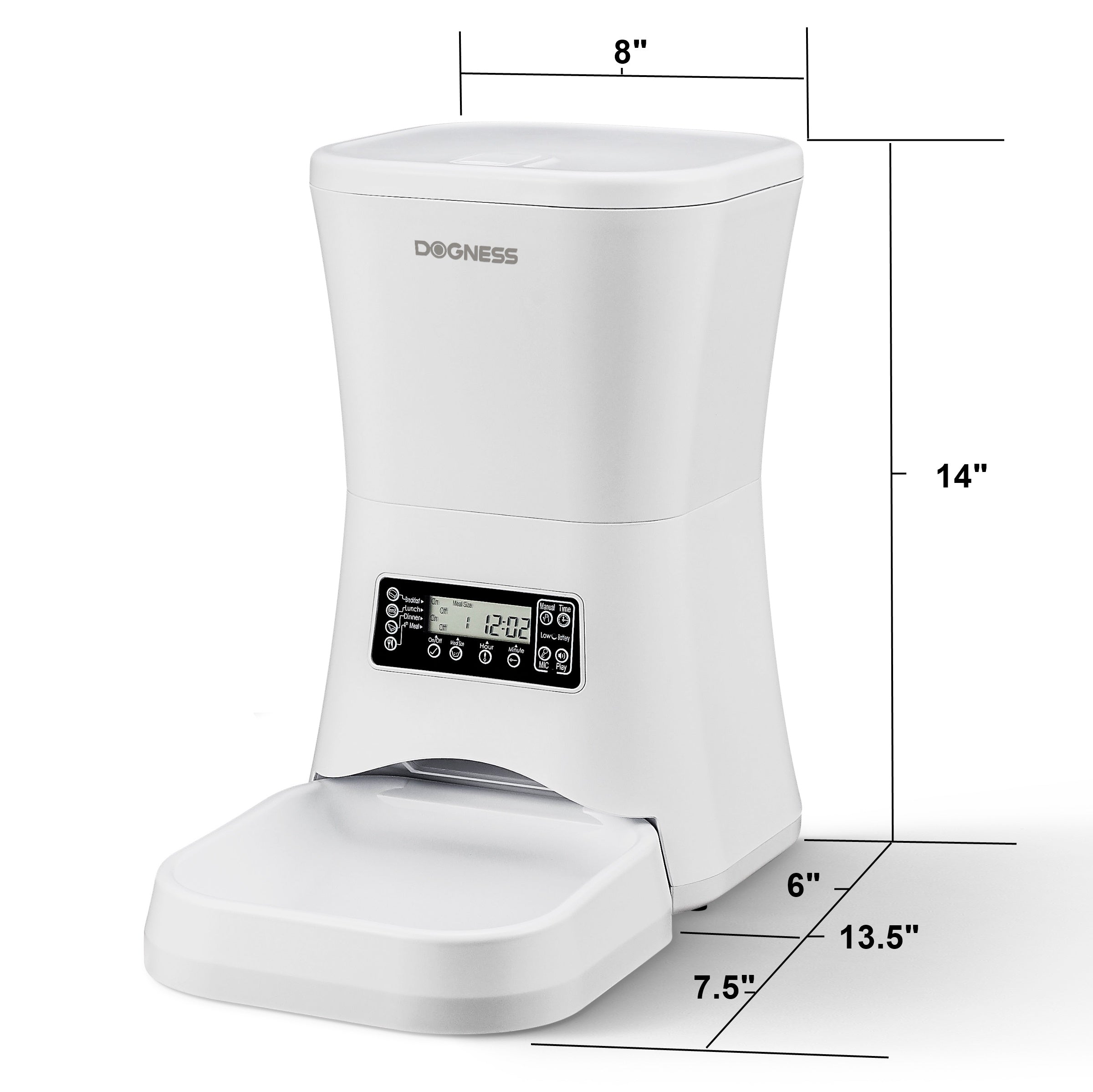 Automatic dog feeder with 2024 timer