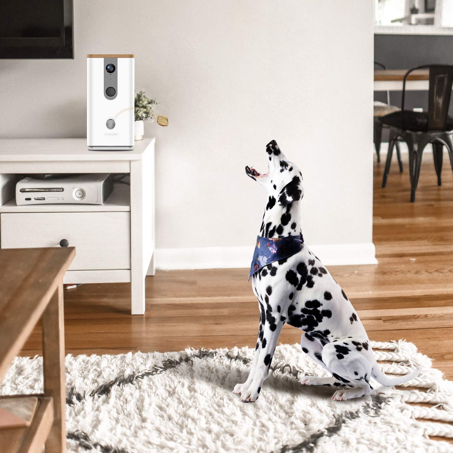Dogness Wi-Fi Smart Pet Camera & Treat Dispenser w/ 2-way Audio 