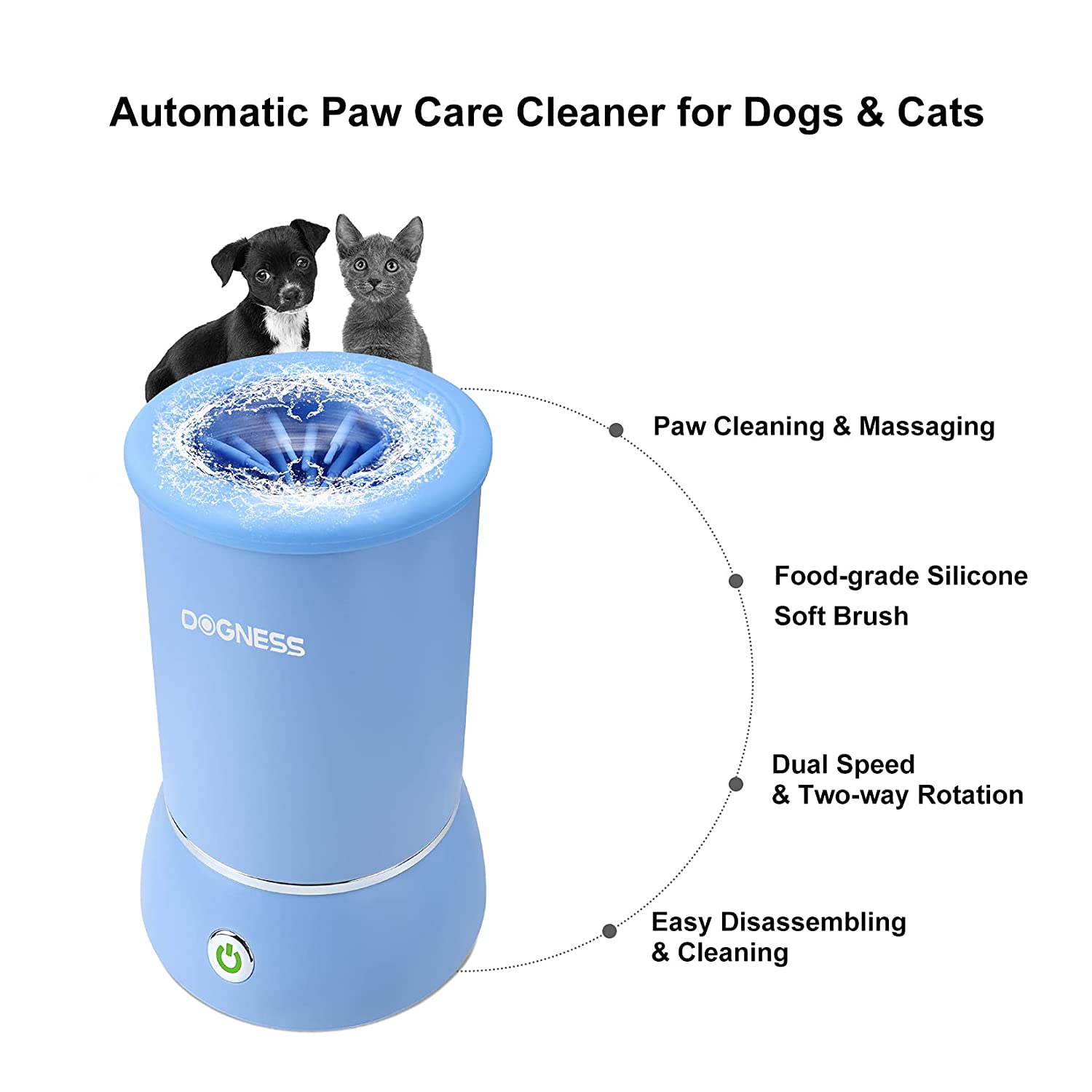 DOGNESS Automatic Dog Paw Cleaner Dog Paw Washer For Small and Medium