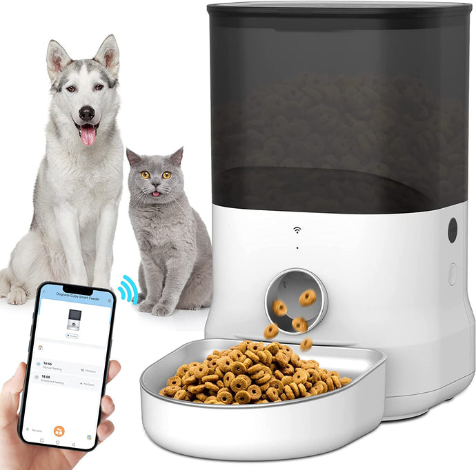 DOGNESS  Smart Dog Feeder Automatic 4L Cat Feeder, 2.4G Wi-Fi  APP Control Pet Feeder for Cat and Small Dog