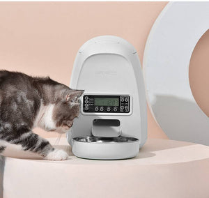 DOGNESS 2L Programmable Automatic Pet Feeders for Cat  Portion Control 1-4 Meals per Day